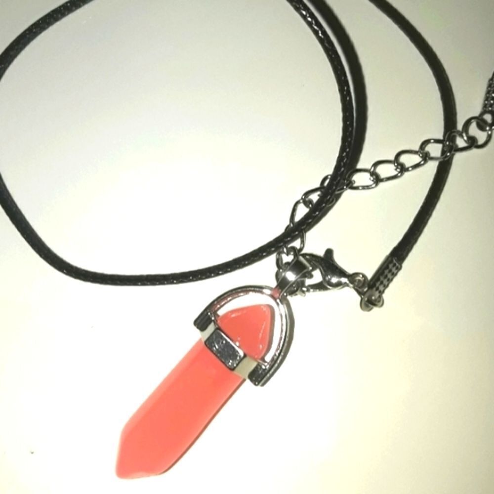 Hand crafted glow in the dark pendant necklace